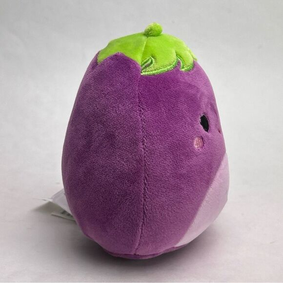 NWT Squishmallows 5” Glena Eggplant Soft Purple Plush Vegetable - Picture 2 of 5